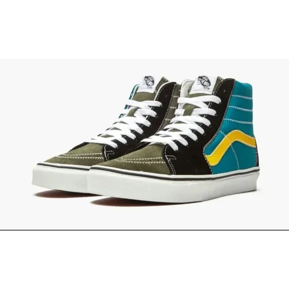 Vans Sk8-Hi Zig Zag High Top Sneakers Multicolor Skate Shoes Women’s Size‎ 5