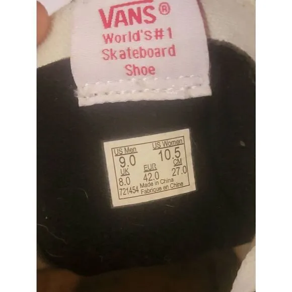 Vans Sk8 Hi Men's Black Suede High Top Skateboard Sneaker Shoes Size 9