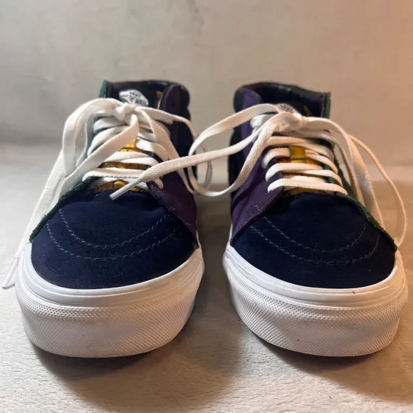 Vans Sk8-Mid Frenzy Dark Rainbow High Tops Skateboard Shoe Size 9 M / 10.5 W