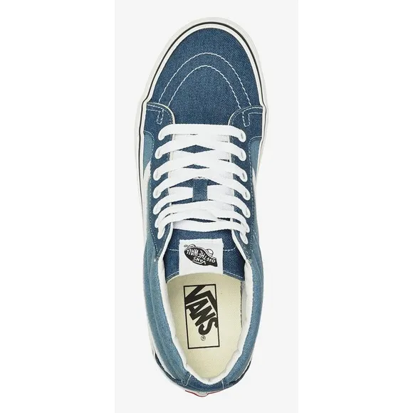 Vans SK8 Skateboard Mid Reissue Shoes Denim 2 Tone MENS 9.5 New Fast Ship