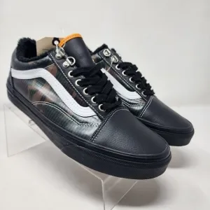 Vans Skateboard Shoes Mens 7.5 Womens 9 Black Camo Old Skool MTE All Weather