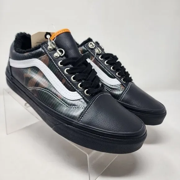 Vans Skateboard Shoes Mens 7.5 Womens 9 Black Camo Old Skool MTE All Weather