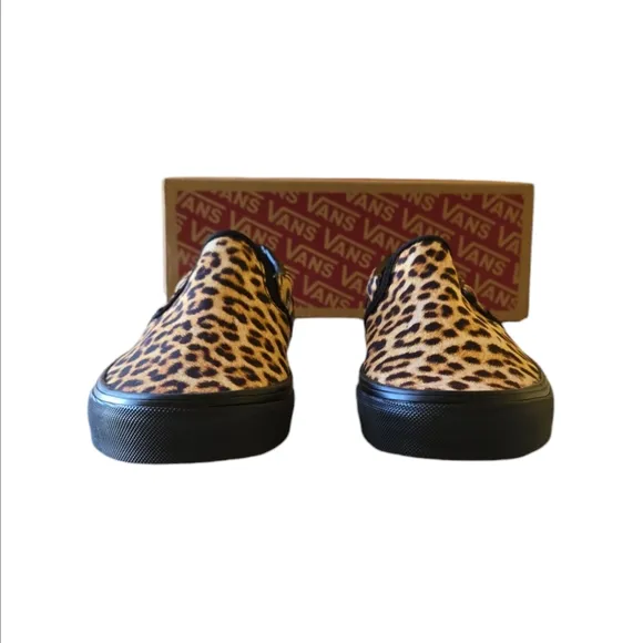 Vans Slip-On Classic '90s Grunge - Leopard Sneakers Shoes Men’s 6.5 Women's 8.0