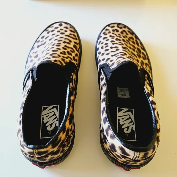 Vans Slip-On Classic '90s Grunge - Leopard Sneakers Shoes Men’s 6.5 Women's 8.0