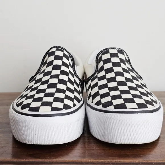 Vans Slip-On Stackform, Checkerboard Black/Classic Men 7.5 Women 9