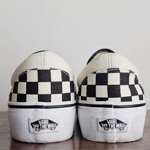 Vans Slip-On Stackform, Checkerboard Black/Classic Men 7.5 Women 9