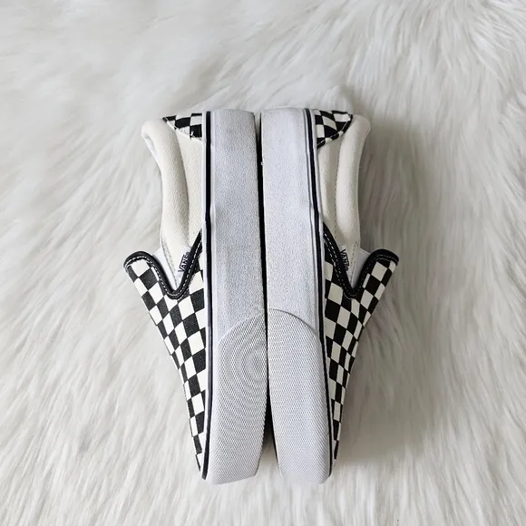 Vans Slip-On Stackform, Checkerboard Black/Classic Men 7.5 Women 9