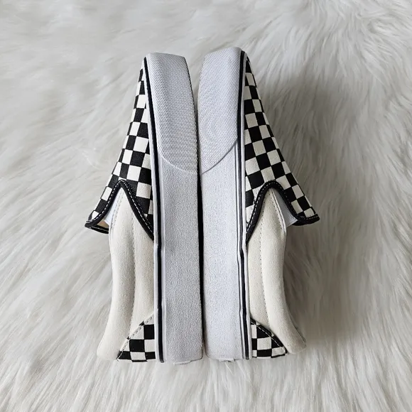 Vans Slip-On Stackform, Checkerboard Black/Classic Men 7.5 Women 9