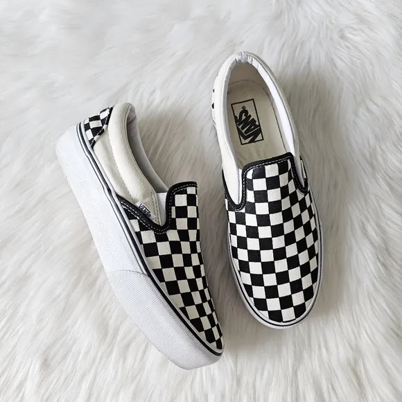 Vans Slip-On Stackform, Checkerboard Black/Classic Men 7.5 Women 9