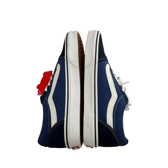 Vans Sneakers Mens 8 Ward Skateboard Skate Shoes Navy Low Top Canvas NIB
