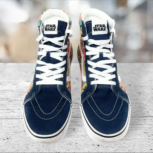 Vans Star Wars Yoda Hi Top Skating Sneaker Shoes Mens Size 10‎ Women 11.5