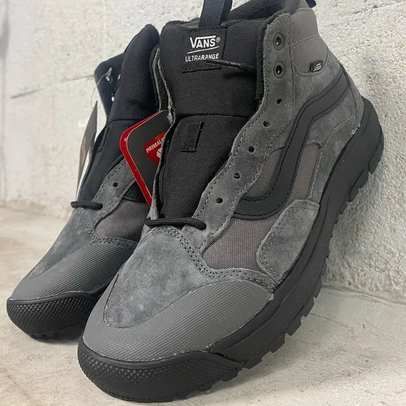 Vans Ultrarange Exo Hi MTE Mens Hiking Boot Outdoor Shoes Gray Black Sneaker