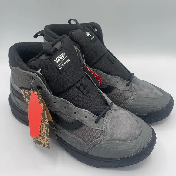 Vans Ultrarange Exo Hi MTE Mens Hiking Boot Outdoor Shoes Gray Black Sneaker