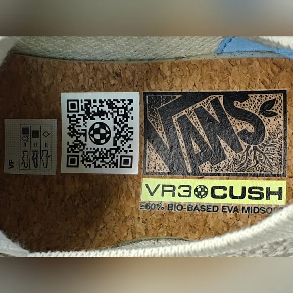 Vans UltraRange VR3 Vintage White Skateboard Beige Knit Sneakers Women's 7