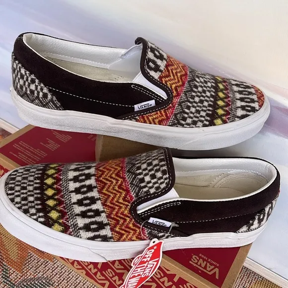Vans WMNS Classic Slip-0nFair Isle Brown/MultiVN0A5JMHBF0Sneakers