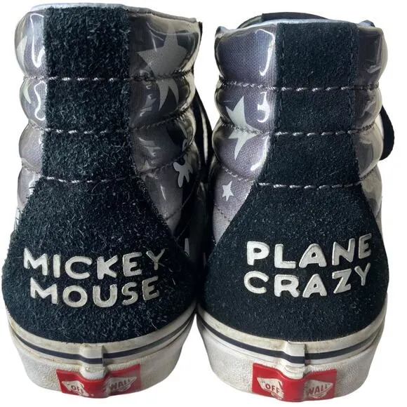 Vans x Disney Sk8-Hi Plane Crazy Womens 7.5 Mens 6 Skateboard Streetwear Skater