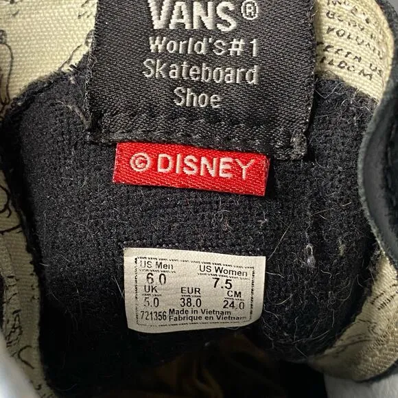 Vans x Disney Sk8-Hi Plane Crazy Womens 7.5 Mens 6 Skateboard Streetwear Skater
