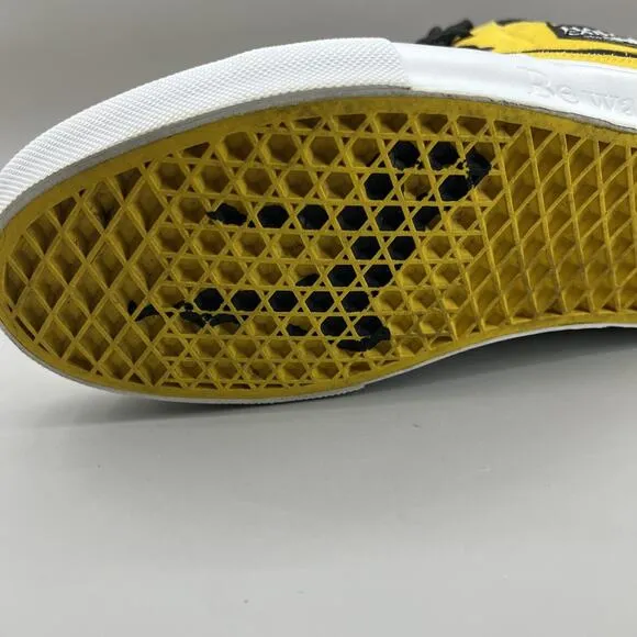 Vans x Half Cab Bruce Lee Sneakers Men Size 11.5 Black Yellow Skateboard Shoes