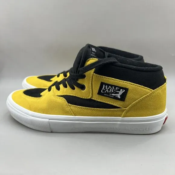 Vans x Half Cab Bruce Lee Sneakers Men Size 11.5 Black Yellow Skateboard Shoes