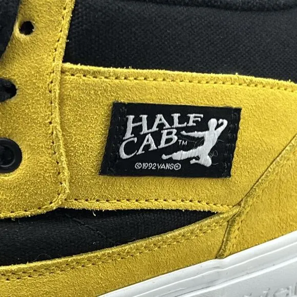 Vans x Half Cab Bruce Lee Sneakers Men Size 11.5 Black Yellow Skateboard Shoes