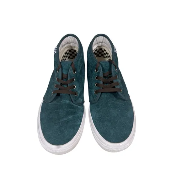 Vans X Noah NYC Mens Chukka Style Skateboard Shoes Dark Green Pro Series Sz 10