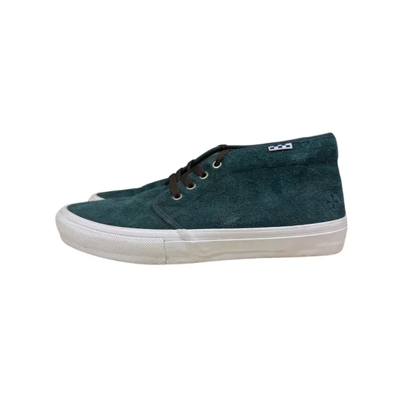 Vans X Noah NYC Mens Chukka Style Skateboard Shoes Dark Green Pro Series Sz 10