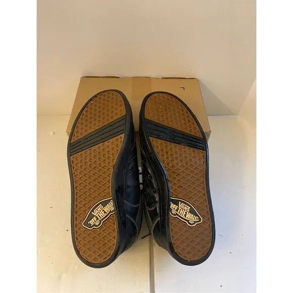 Vans Professional skateboard shoes mens 12 black leather