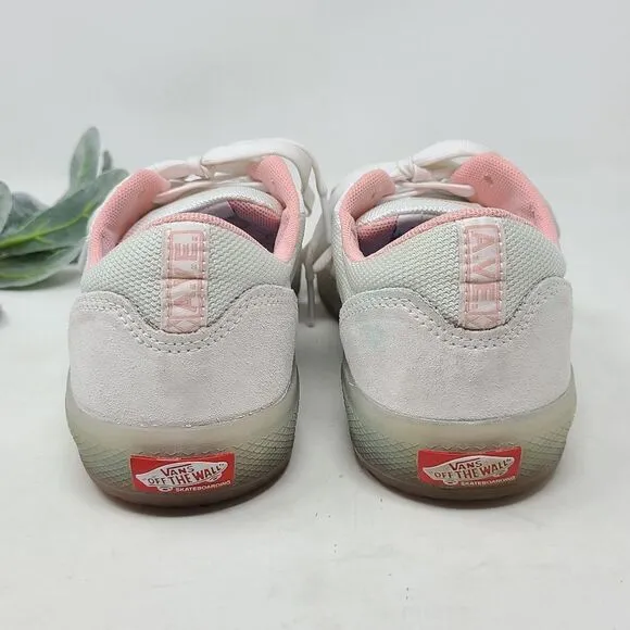 VANS Skate AVE Pro White Powder Pink Ice Bottom Shoes Men's 6.5 Women's 8