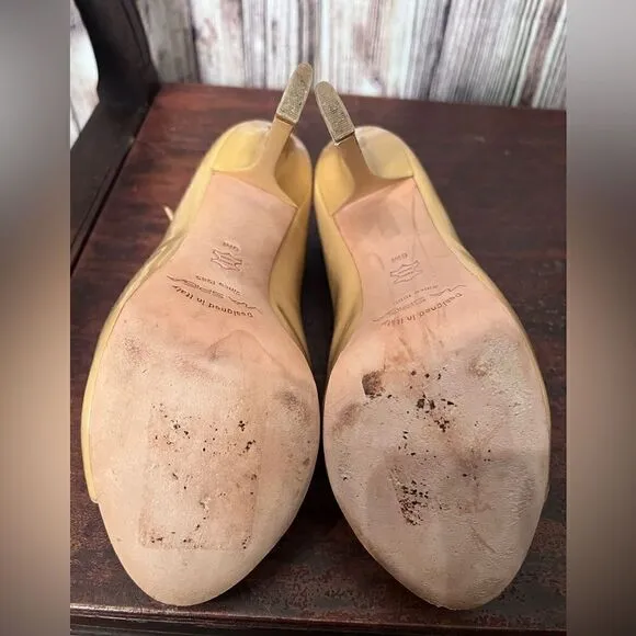 Via Spiga nude leather heels Size 9