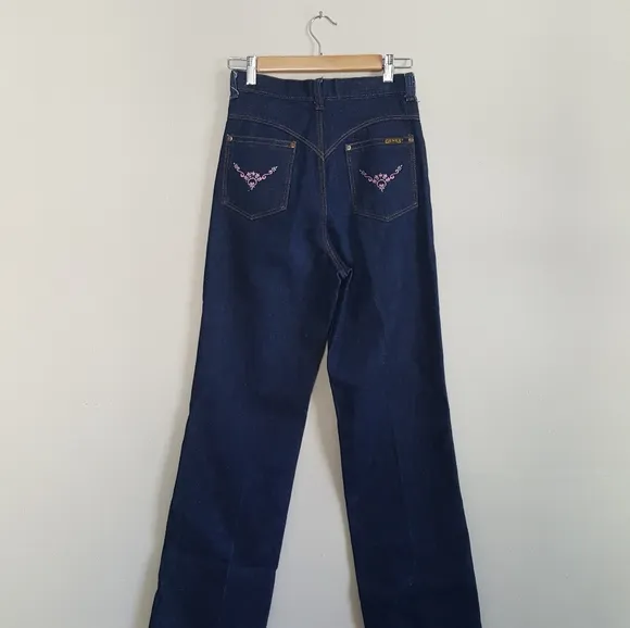 Vintage 1970's Embroidered Gene's Jeans