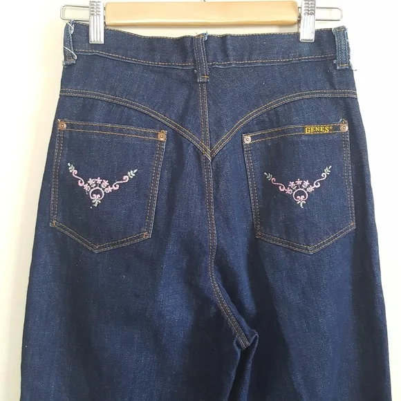 Vintage 1970's Embroidered Gene's Jeans