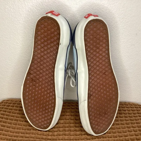 Vintage 2000 DogTown &amp; Z-Boys Vans Skateboard Shoes Sz US 11 Blue Canvas Sneaker