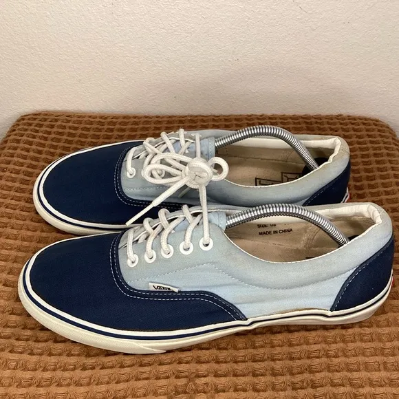 Vintage 2000 DogTown &amp; Z-Boys Vans Skateboard Shoes Sz US 11 Blue Canvas Sneaker