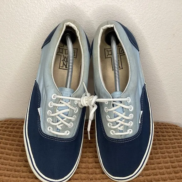 Vintage 2000 DogTown &amp; Z-Boys Vans Skateboard Shoes Sz US 11 Blue Canvas Sneaker