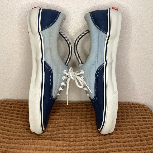 Vintage 2000 DogTown &amp; Z-Boys Vans Skateboard Shoes Sz US 11 Blue Canvas Sneaker