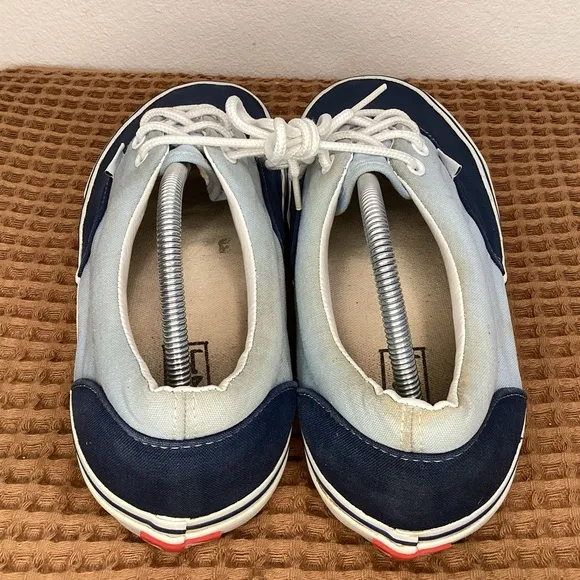Vintage 2000 DogTown &amp; Z-Boys Vans Skateboard Shoes Sz US 11 Blue Canvas Sneaker
