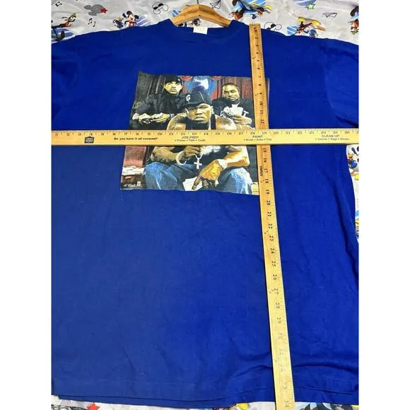 vintage 50 cent g unit rare blue longsleeve shirt rap hip hop size 2XL deadstock