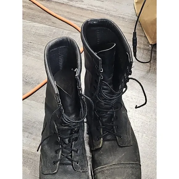 Vintage Biltrite Black Military Army Combat Boots ANSI Steel Toe Men’s 11