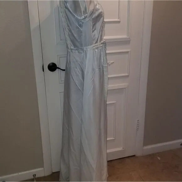 Vintage Christian Dior night gown ligth blue from the 70's