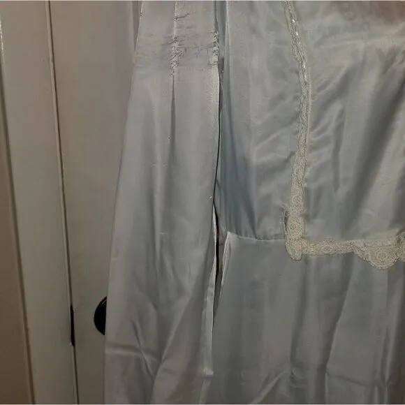 Vintage Christian Dior night gown ligth blue from the 70's