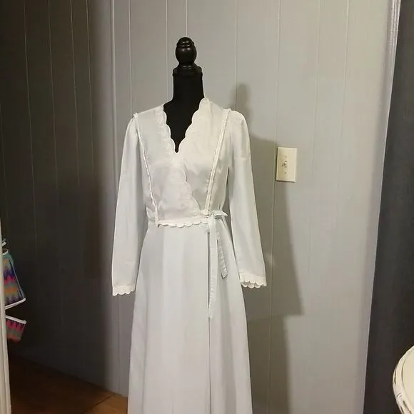 Vintage Christian Dior night gown ligth blue from the 70's