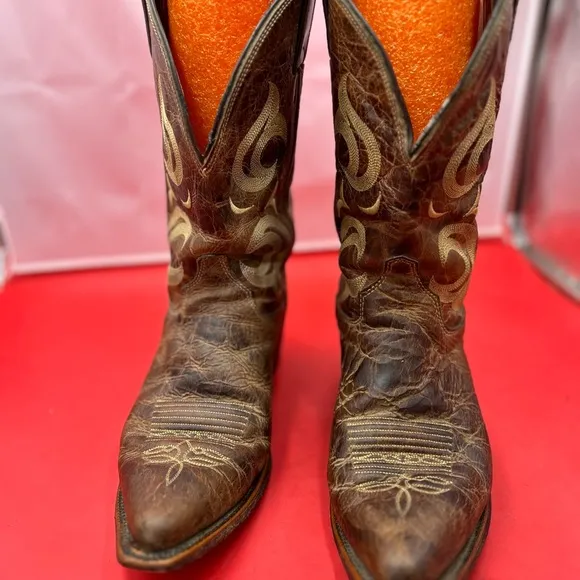 Vintage Justin Bent rail cowboy boots