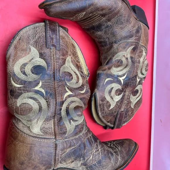 Vintage Justin Bent rail cowboy boots