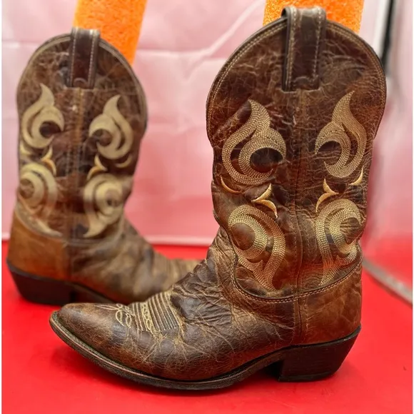Vintage Justin Bent rail cowboy boots