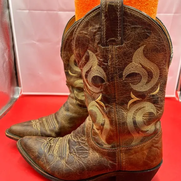Vintage Justin Bent rail cowboy boots