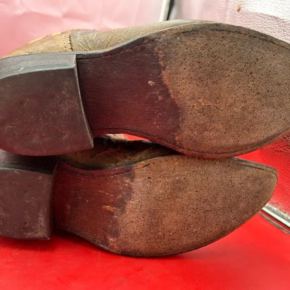 Vintage Justin Bent rail cowboy boots