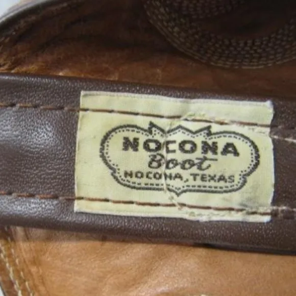 Vintage Nocona  Snakeskin Boots Men Size 9D