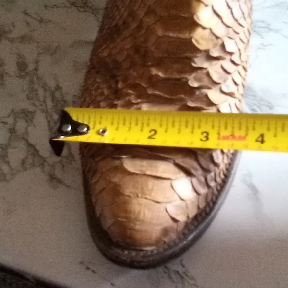 Vintage Nocona  Snakeskin Boots Men Size 9D