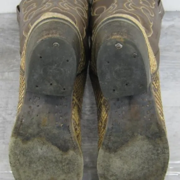Vintage Nocona  Snakeskin Boots Men Size 9D