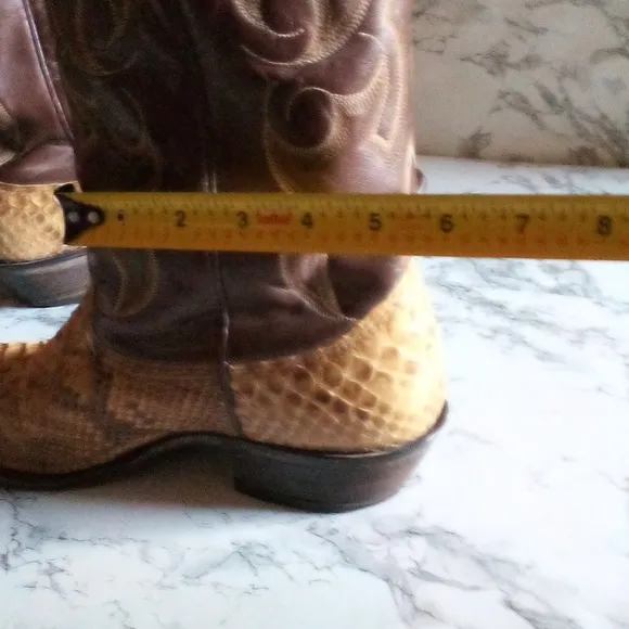 Vintage Nocona  Snakeskin Boots Men Size 9D